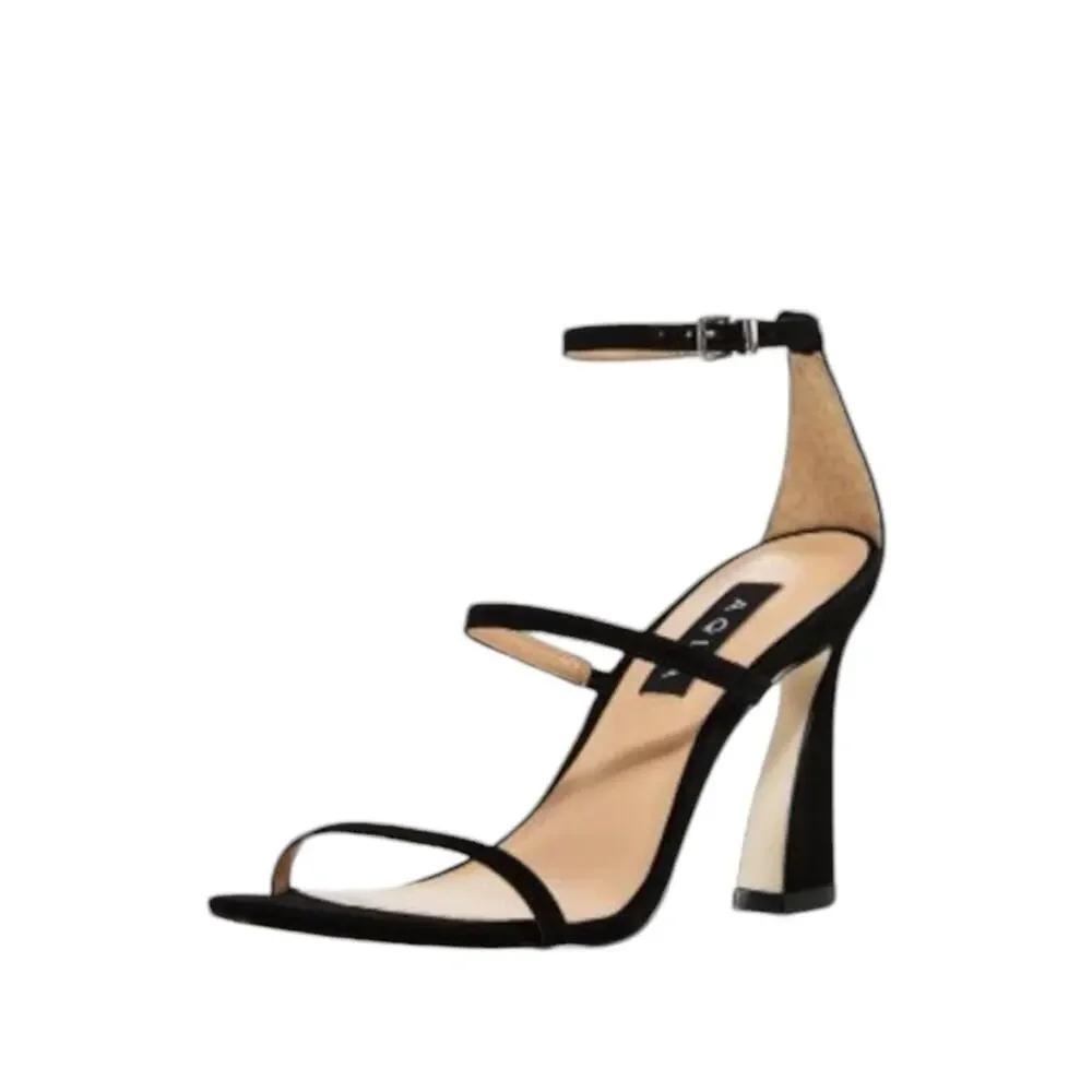 Aqua Jenni Strappy Flared Heels Ankle Strap NEW Size 10 Elegant Dressy Evening